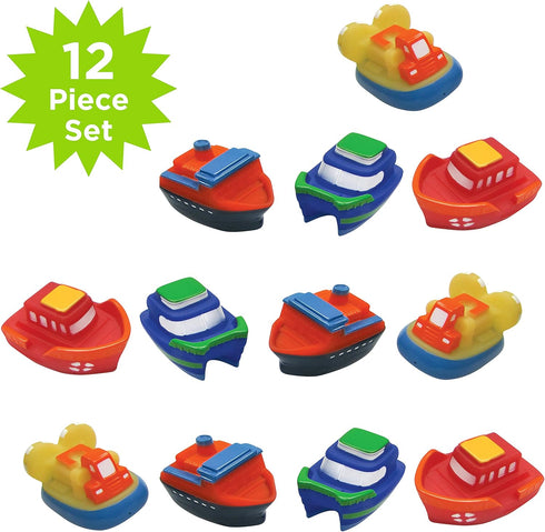 12 Pack Color Changing Boat Bath Squirters - of Fun Bath Toys