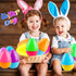 Haconba 12 Pack 4 Inch/ 5 Inch/ 6 Inch (6 (6 Inch)) Fillable Easter Eggs Colorful Large Jumbo Plastic Easter Eggs