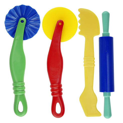 Kare & Kind Set 32pcs of Smart Dough Tools Kit with Models and Molds (Capital Letters)