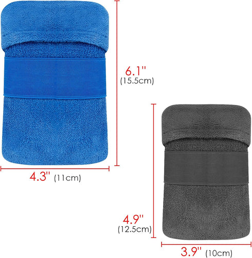 4 Pack Coral Fleece Sand Remover for Beach, Summer Sand Cleaner Mitt for Outdoor Vacation Essentials