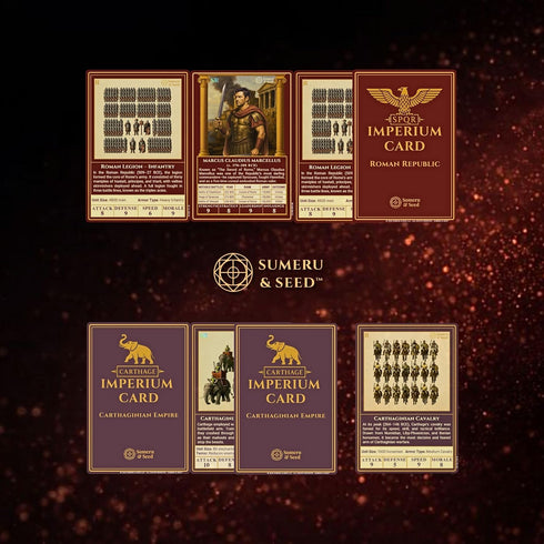 Sumeru & Seed Imperium Cards Historical Strategy Card Expansion Mercenaries & Veterans Booster The Second Punic War