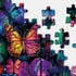 Flower Butterfly Puzzle for Adults 1000 Pieces, Colorful Nature Floral Jigsaw Puzzles, Spring Garden Plant