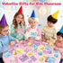 BAYSING 24 Pack Valentines Day Cards for Kids School, Squeeze Stress Balls Sensory Relief Balls Toys, Valentine Day