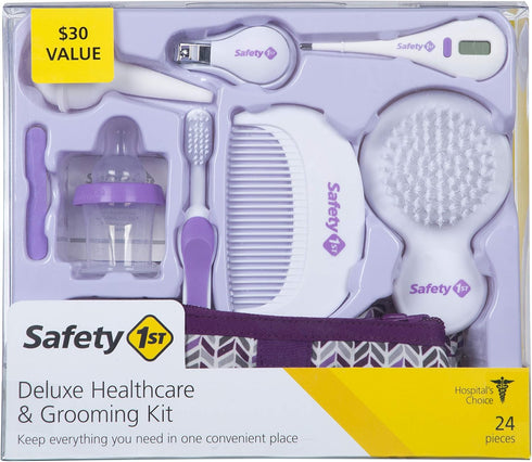 Safety 1st Deluxe Baby Healthcare and Grooming Kit, Pyramids Grape Juice, Newborn