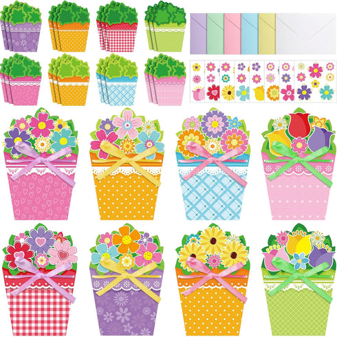Pasimy 24 Sets Card Making Kits DIY Handmade Greeting Card Kits with