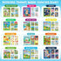 Qeeenar 18 Pack Water Coloring Books for Kids Reusable Mess Free Water Doodle Books with Toddler Pen Educational