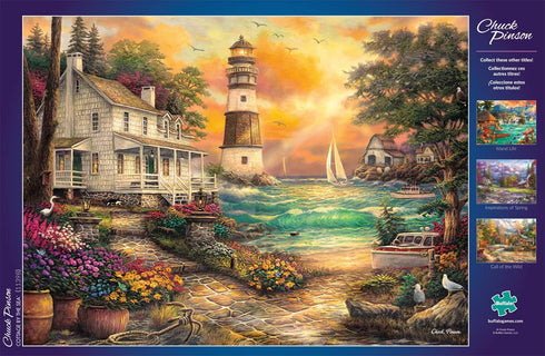 Buffalo Games - Chuck Pinson - Cottage By The Sea, 1000 Piece Jigsaw Puzzle
