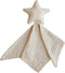 mushie Star Security Blanket, Baby Lovey, 100% Organic Muslin Cotton (Fog)