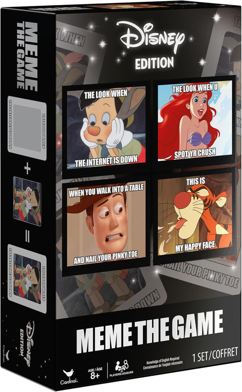 Spin Master Games Meme The Game - Disney Version Funny Cards Family Party Activity for Adults and Kids Ages 8+