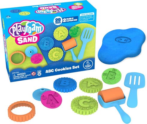 Educational Insights Playfoam Sand ABC Cookies Set - Non-Toxic Sensory Toy for Boys & Girls, Ages 3+