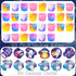 30 Pack tuupowana Valentines Day Gift Cards with Galaxy Slime Stress Relief Fidget Toy for Kids Party Favor, Classroom