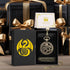 Mini DND Dice Set: 7pcs Polyhedral Metal D&D Dice with Steampunk Hollow Octopus Pocket Watch Shell Case