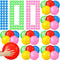 Jerify Knobby Balls 7 Inch Spiky Bounce Ball Toy, Large Bouncy Balls Bulk, Soft Massage Stress Plastic Balls for Party