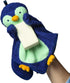 Manhattan Toy Penny Penguin Bathtime Puppet Washcloth - Fun Bath Toy for Kids