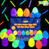 72 72 JOYIN Pcs Easter Eggs with Mini Glow Sticks for Kids Glow-In-The-Dark Basket Stuffers Fillers Gift, Easter Egg