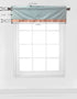 Bacati Paisley Sophia Aqua/Coral Rod Pocket Window Valance
