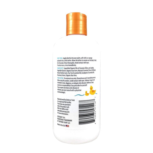 Defense Soap Baby Shampoo and Body Wash | 12 Fl Oz | Tea Tree Oil, Coconut Oil, Eucalyptus, Olive Oil & Aloe