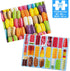 300 Piece Jigsaw Puzzles Popsicles and Macarons, Happy Gift Idea for Adults, Teens, and Kids (Pack of 2)