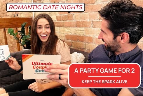 2-12 Gatwick Games Ultimate Couples Game - Fun Party Game for Adults! Guess, Match, and Draw in This Trivia