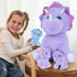 MaoGoLan 4 Pcs Purple Dinosaur Stuffed Animals Set, Plush Toys for Toddlers, Mummy Dinosaur with 3 Baby Triceratops