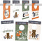 Hadley Designs Woodland Baby Nursery Closet Organizer Dividers, 7pcs for Girls or Boys Clothing, Grey Size Hanger