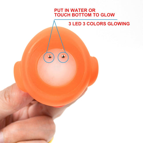 6 JOYIN Pcs Pre-Filled Easter Eggs with Light-up Floating Duck Bath Toys for Kid Toddlers Easter Eggs Hunt, Basket