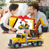 3 4 5 6 7 8 15" Bstoyder Kids Toys for Years Old Boys, Excavator Truck Toy with Lights, Sounds, Toddler Friction