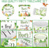 200 Pcs Dinosaur Baby Shower Party Supplies Set - Plates, Napkins, Cups for 50 Guests Girls Spring Decoration