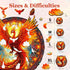 11.8 10.9in 200pcs KAAYEE Wooden Jigsaw Puzzles-Wooden Puzzle Adult Unique Shape Advanced Phoenix Wooden Jigsaw Puzzle