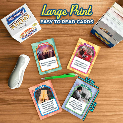 160 ThinkPsych Golden Memories - Conversation & Memory Game for Seniors | Topics | Reminiscence Therapy | Dementia