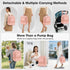 Willow/Eufy/Elvie/Spectra/Medela/Momcozy M5/S12 Pack, RAINSMORE Wearable Breast Pump Bag, Pro, Breast Milk Cooler