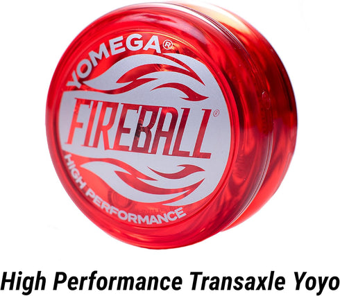 Yomega Fireball YoYo - High Performance Responsive Transaxle Yoyo for Advanced String Tricks + Extra Strings