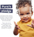 Pura Flushable Toddler Wipes 10 x 60 Wipes, 100% Plastic Free, Hypoallergenic & Fragrance Free
