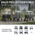 EVER ADVANCED Luxe TPU Wagon Stroller Rain Cover, Non-Yellowing Clear Shield with Double Zippered Side Access