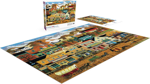 2000 38.50 26.50 Buffalo Games - Charles Wysocki - Pete's Gambling Hall - Piece Jigsaw Puzzle for Adults - Challenging