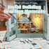 Flever Dollhouse Miniature DIY House Kit Creative Room with Furniture for Romantic Valentine's Gift (Warm House)