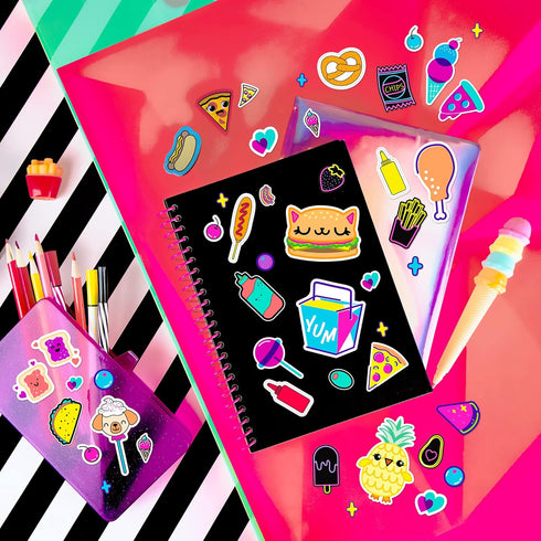 Fashion Angels 1000+ Food Sticker Book, Over 1,000 Cute Food Stickers for Kids, Personalizing Laptops, Journals