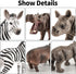 12PCS Set, Playset Realistic Safari Animals Figures Learning Toys Large African Animal Toys, Wild Zoo Animal Toys