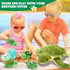 6 12" Mommy 3 2 Aoriher Pieces Sea Turtle Stuffed Animal with Babies Stuffed Sea Turtle with Little Plush Plush Eggs