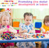 Wesiti 408 Pcs Lacing Letters Alphabet Learning Toys for Toddlers, ABC Beads for Fine Motor Skills & Spelling