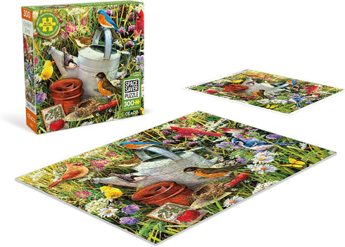Ceaco - Space Saver - Garden Birds - 300 Piece Jigsaw Puzzle