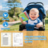 5-Pack 0-3, Soft Cloth Crinkle Books for Babies Washable Non-Toxic Sensory Early Educational Toys, Bath & Learning
