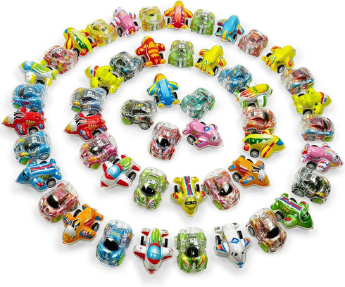 Vileafy Treasure Box Toys for Classroom - Mini Bulk Toy Cars and Small Planes for Party Favors, Goodie Bags