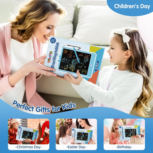 10 Inch Drawing Tablet, LCD Writing Tablet for Kids, Colorful Doodle Board Educational Toy for Ages 3-8