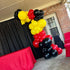 Mouse Balloons Garland Arch Kit, 100pcs Red Black Yellow Confetti Balloons for Cartoon Mouse Theme Party