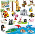 HOGOKIDS 20 Pack Animals Building Blocks - Party Favors for Kids, Easter Gifts, Goodie Bags, Classroom Prizes for Ages