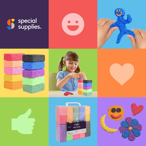 Special Supplies Fun Foam Modeling Beads Play Kit, Children’s Educational Clay for Arts Crafts (10)