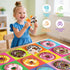 Kids,48 3-5,Children 4-8 Jumbo Floor Puzzle for Piece Colorful Donuts Jigsaw Puzzles,Learning Educational Toys