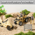 Army Men Action Figures Playset with Military Vehicles, Toys for Kids Boys Girls, Age 6-10, Includes Boats & Pistol