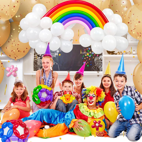 260 Balloons Pack of 100 Long Twisting Balloons for Animal Shape Birthdays and Clowns